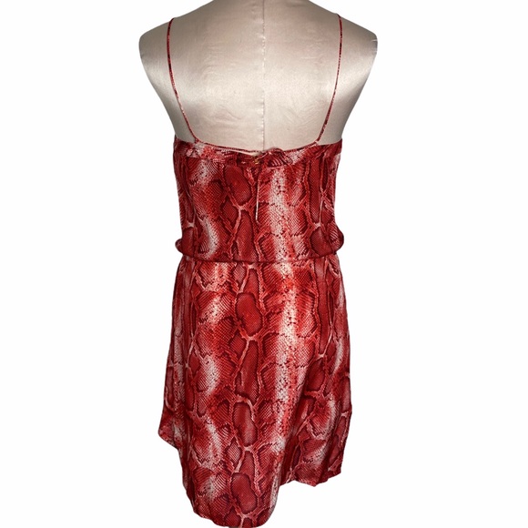 Vix Paul Ahermanny Python Print Mini Silk Dress - Picture 2 of 9